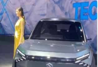 Auto Expo 2023 Maruti Suzuki ने पेश की अपनी इलेक्ट्रिक eVX SUV  खूबसूरत डिजाइन के साथ मिलेगी 550 KM की जबर्दस्त रेंज