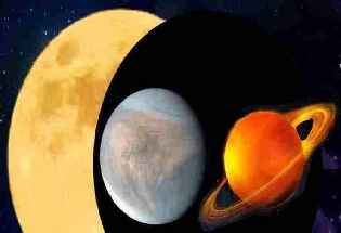 बिना टेलीस्कोप आज चंद्रमा, शुक्र और शनि ग्रह को पास-पास खुली आंखों से देखें